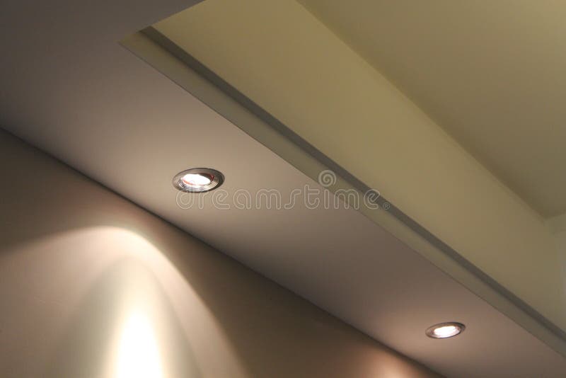 Luxurious ceiling lights stock photos