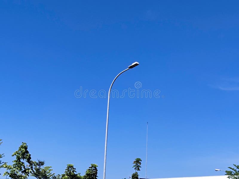 Lighting Poles in Industrial Areas Stock Photo Image of poles, area