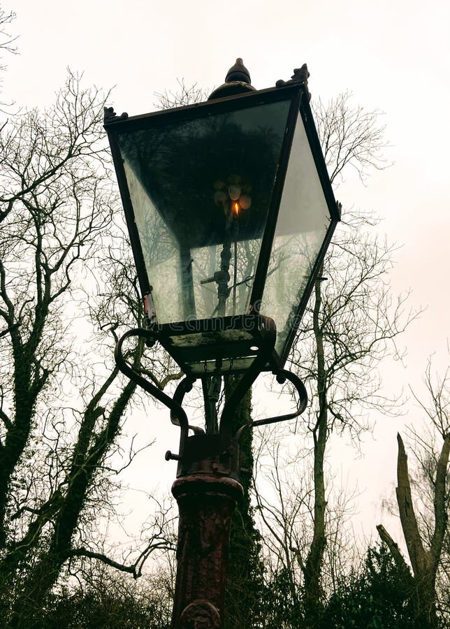 Gas lamp stock image. Image of victorian, lighting, lamp 249817917