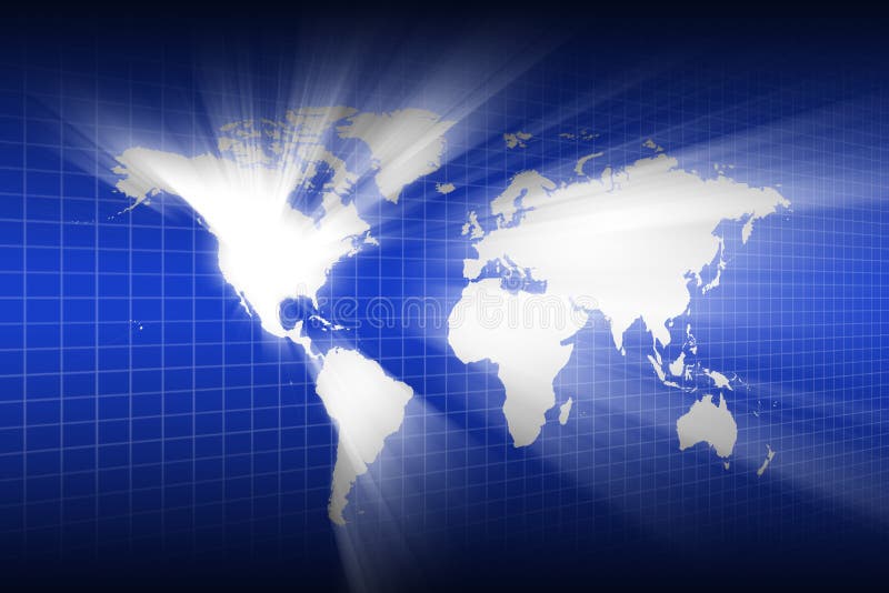 Lighting of the World Map Wallpaper Stock Illustration - Illustration of  business, computer: 27838494