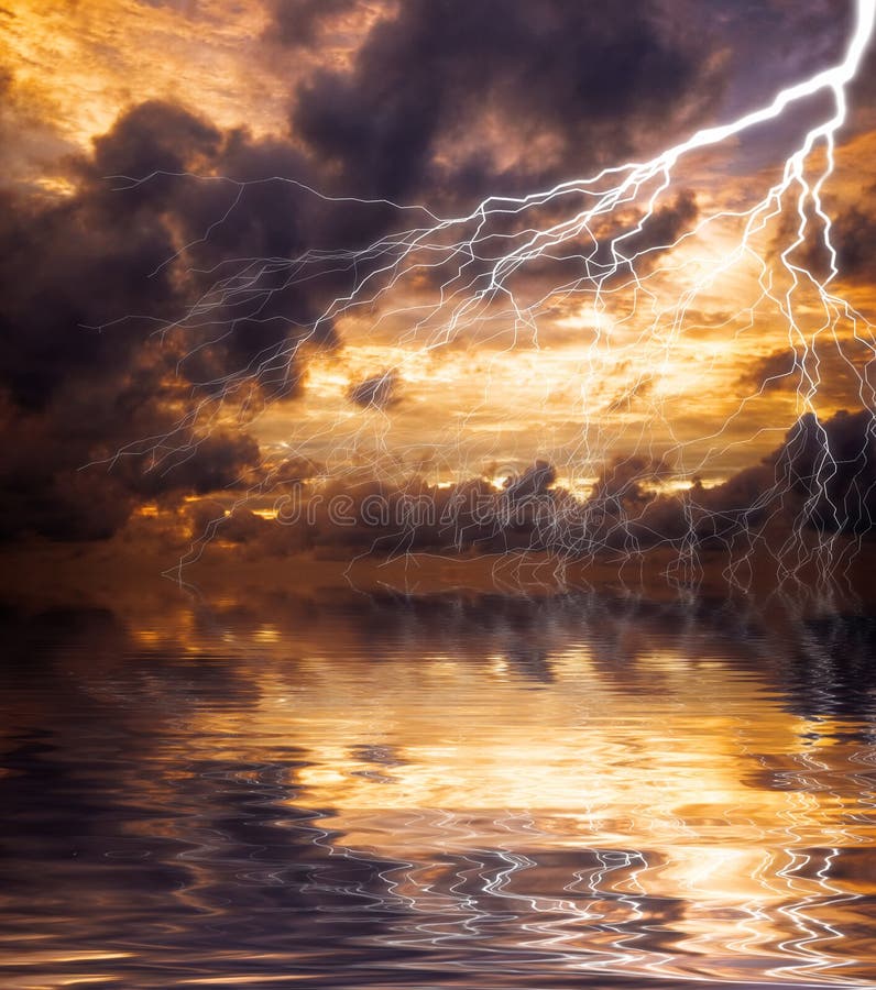 Lightning royalty free stock photography