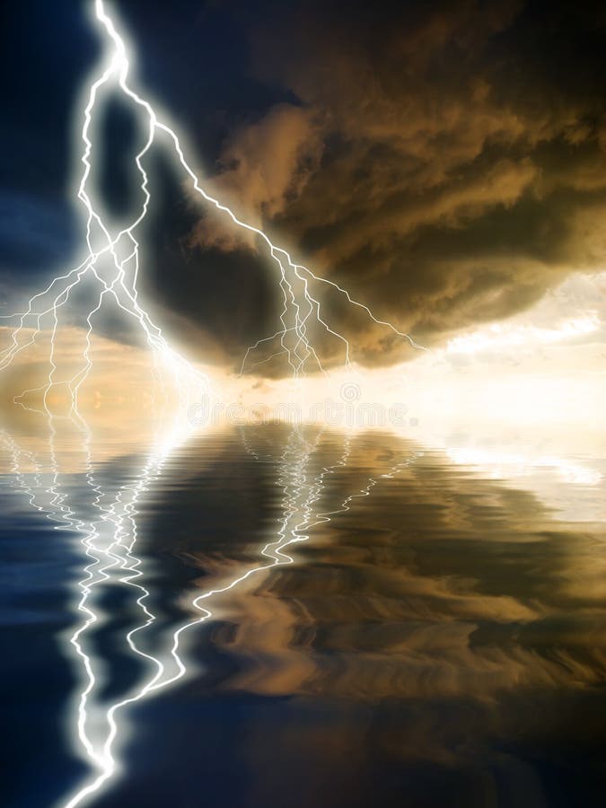 Lightning royalty free illustration