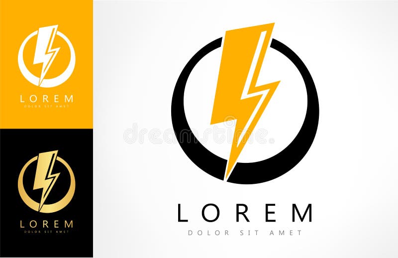 Lightning bolt logo stock vector. Illustration of business 118430697
