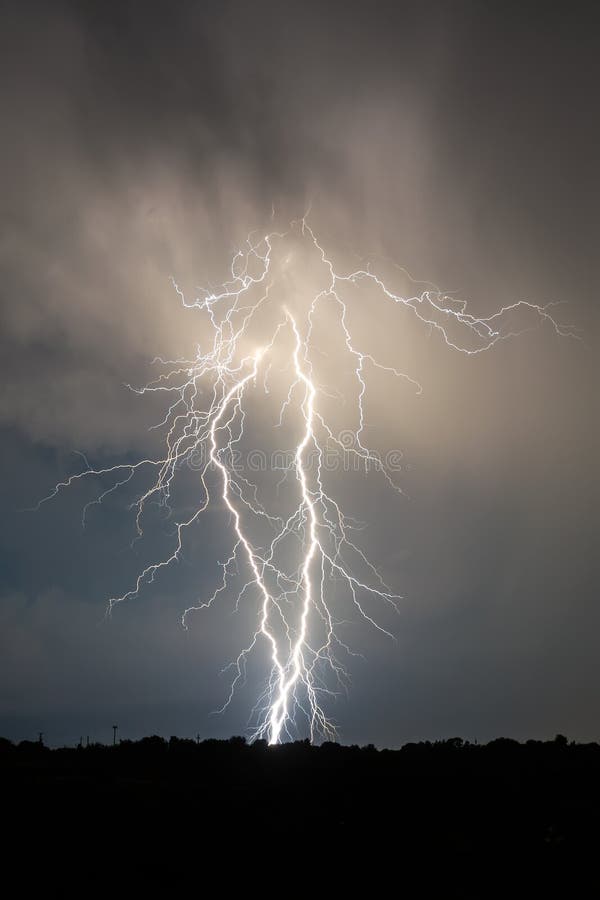 Lightning and clouds in night landscape storm stock photo Lightning and clouds in night landscape storm stock photo