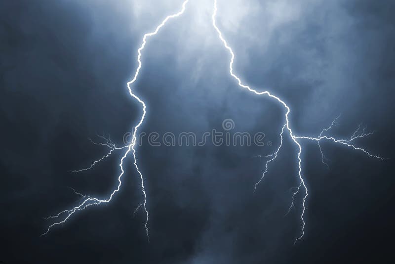 Lightning with dramatic clouds royalty free stock photo Lightning with dramatic clouds royalty free stock photo