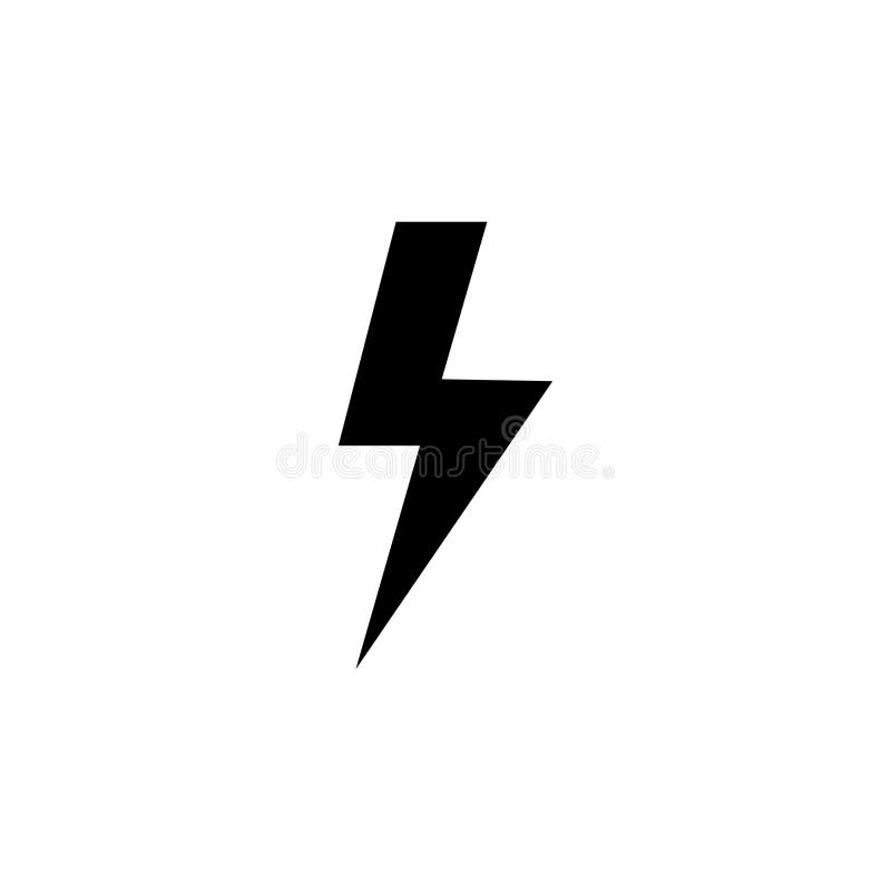 Lightning Icon . Electric Icon Vector. Power Icon. Energy Sign Stock