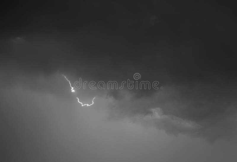 Lightning Lightning Bolt, Isolated Against Black Ground. Stock Photo Image of volt, jolt