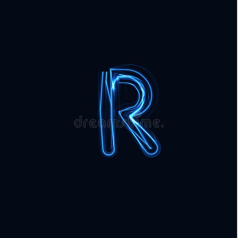 Letter R Thunderbolt Logo Stock Illustrations 114 Letter R