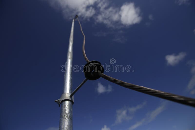 Lightning Rod System in Buildings Stock Photo - Image of lightning ...