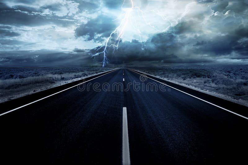Lightning strike royalty free stock photos