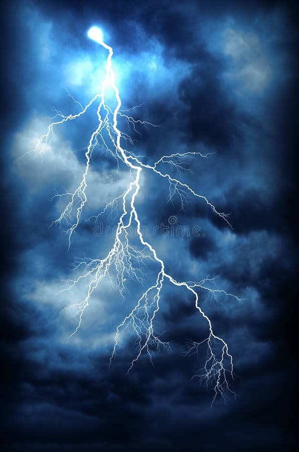 Lightning strike royalty free stock images