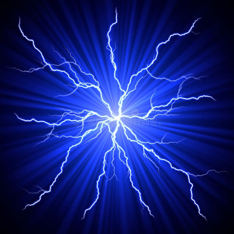 Green lightning stock illustration. Illustration of background 93409467