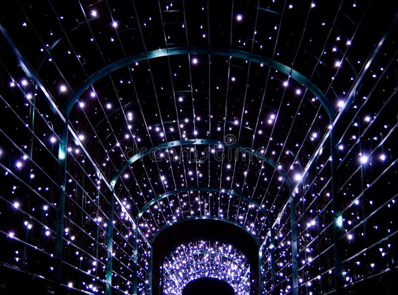 Lights archway stock image. Image of sidewalk, building 79321709