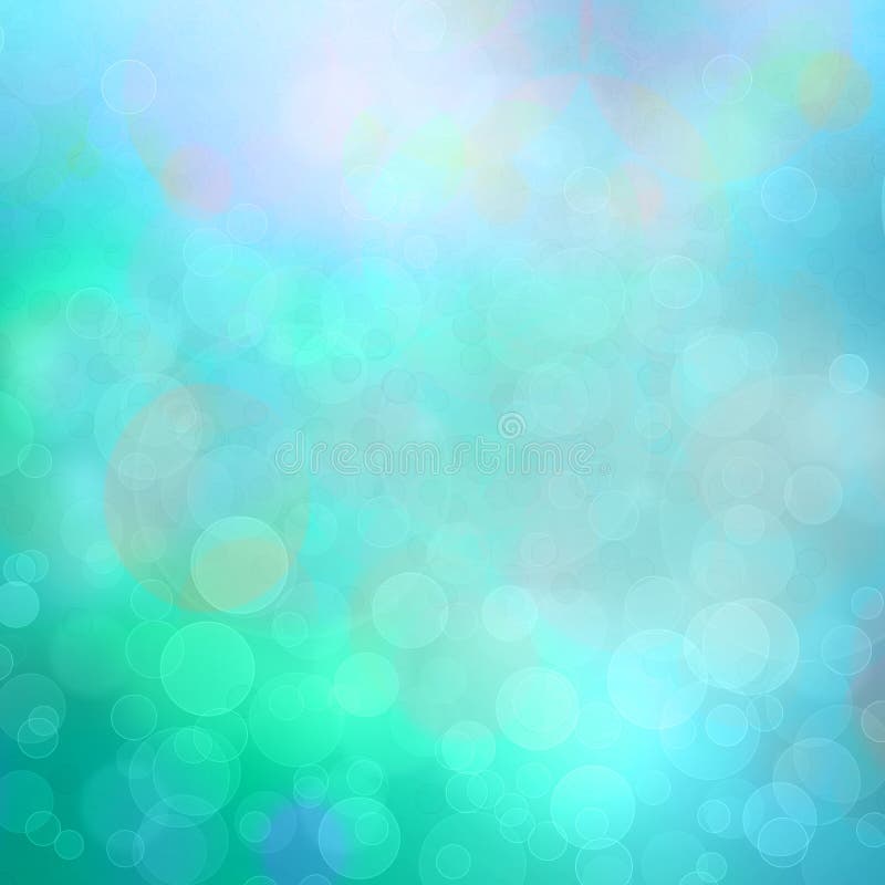 Lights Blue and Pink Background with Bokeh Stock Illustration