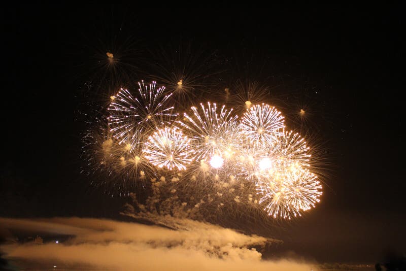 The lights of fireworks stock image. Image of fireworks 101473599