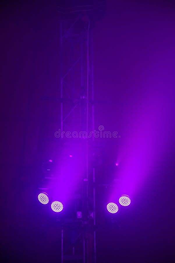 Lights on the stage stock photos