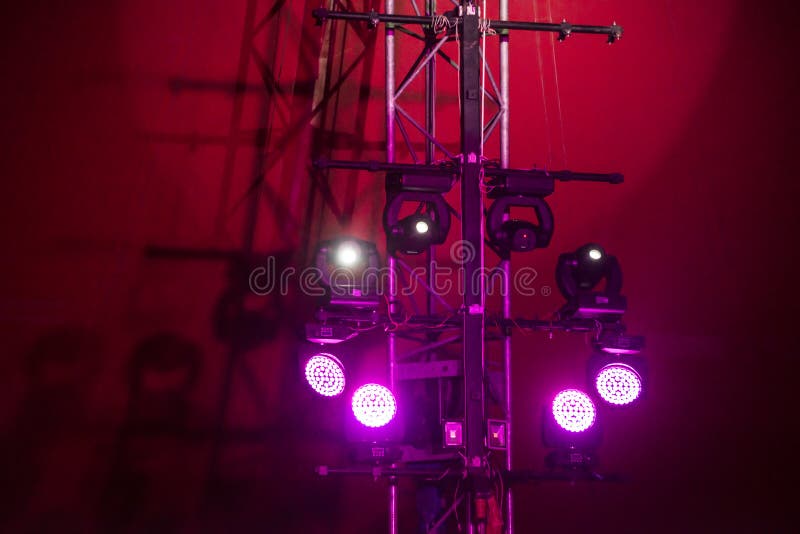 Lights on the stage royalty free stock image