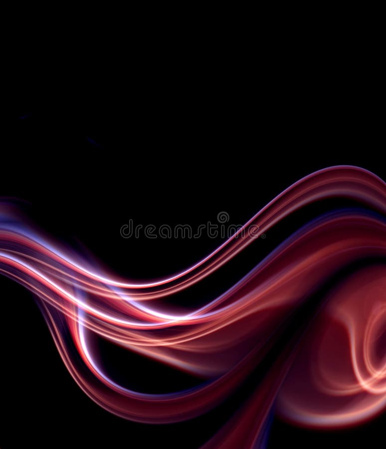 Lights on wavy lines background