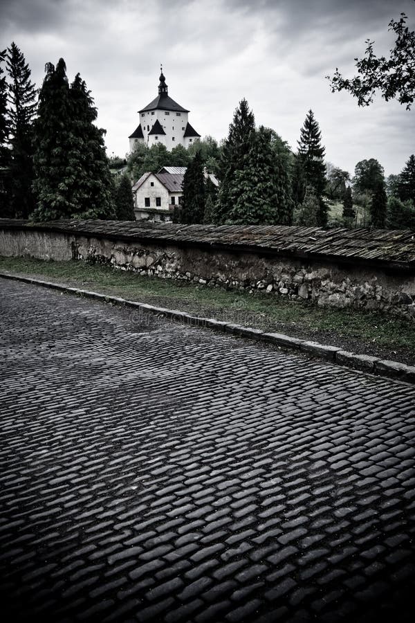 Lighttower over the cemetery