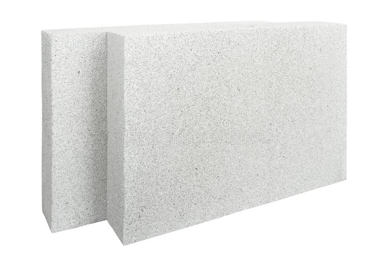 Lightweight Foamed Gypsum Block on Black Stock Image Image of