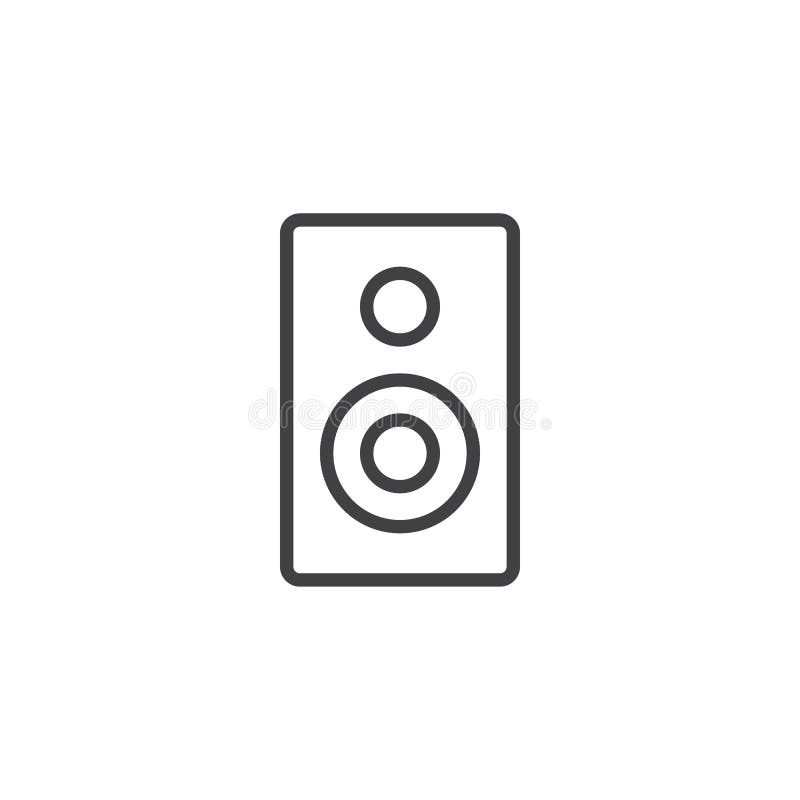 Ligne audio icône de haut-parleur illustration stock Ligne audio icône de haut-parleur illustration stock
