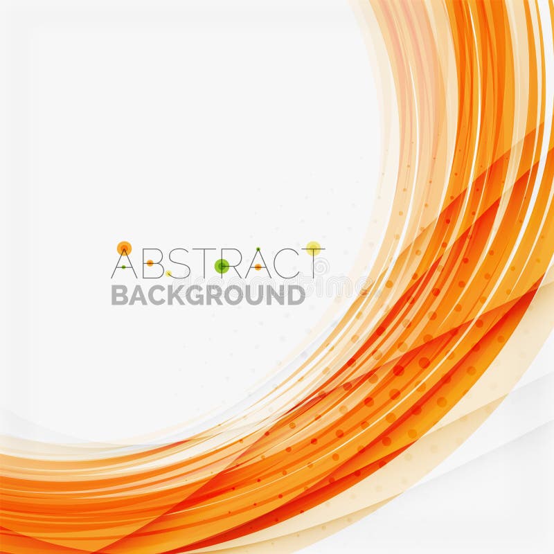 Ligne conception, eco de vague orange et verte de nature illustration libre de droits Ligne conception, eco de vague orange et verte de nature illustration libre de droits