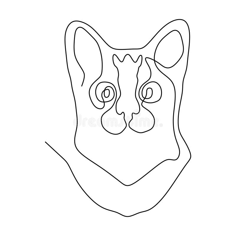 Ligne Continue Tete Env 1 De Chat Illustration De Vecteur Illustration Du Nature Lion Ligne Continue Tete Env 1 De Chat Illustration De Vecteur Illustration Du Nature Lion