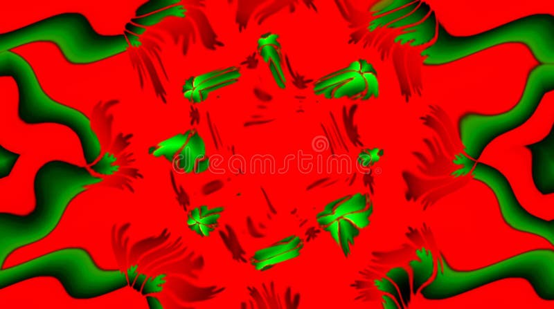 Ligne 3d liquide abstraite fond rouge de texture. Fluide avec la réflexion de couleur. Le fond fait l'animation. Cercle sans coutu illustration stock