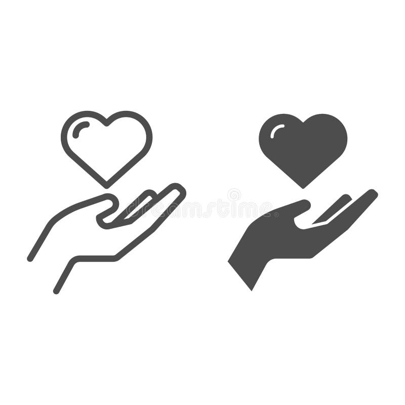 Ligne de coeur et icône disponibles de glyph Amour dans l'illustration de vecteur de bras d'isolement sur le blanc Conception de illustration de vecteur Ligne de coeur et icône disponibles de glyph Amour dans l'illustration de vecteur de bras d'isolement sur le blanc Conception de illustration de vecteur
