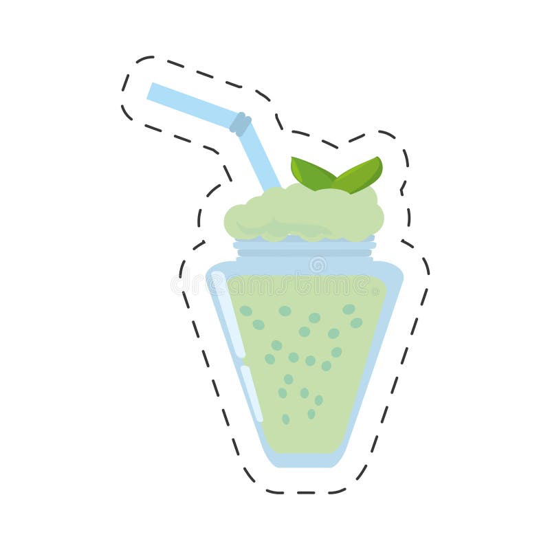 ligne de coupe fraîche en bon état de boissons de smoothie illustration stock ligne de coupe fraîche en bon état de boissons de smoothie illustration stock