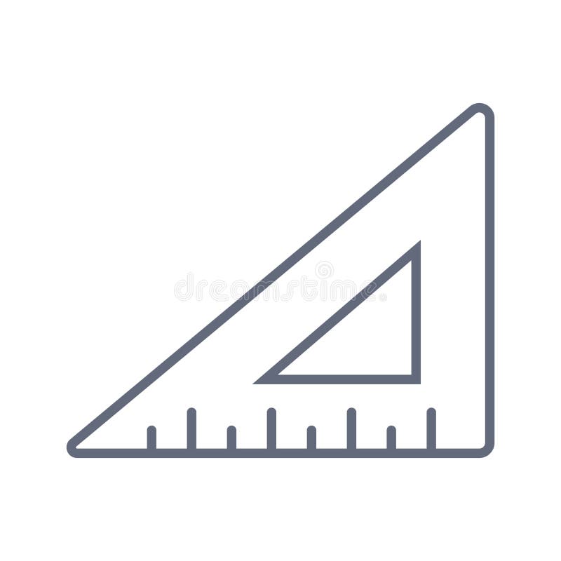 Ligne de r?gle triangulaire g?om?trique ic?ne, signe de vecteur d'ensemble, pictogramme lin?aire de style d'isolement sur le blan illustration de vecteur Ligne de r?gle triangulaire g?om?trique ic?ne, signe de vecteur d'ensemble, pictogramme lin?aire de style d'isolement sur le blan illustration de vecteur