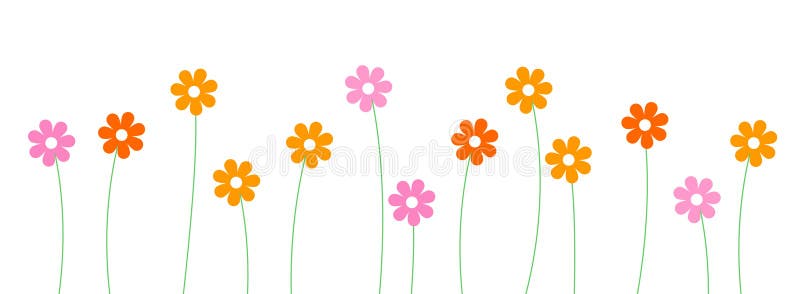 Ligne/diviseur de fleurs illustration stock. Illustration du beauté -  16185340