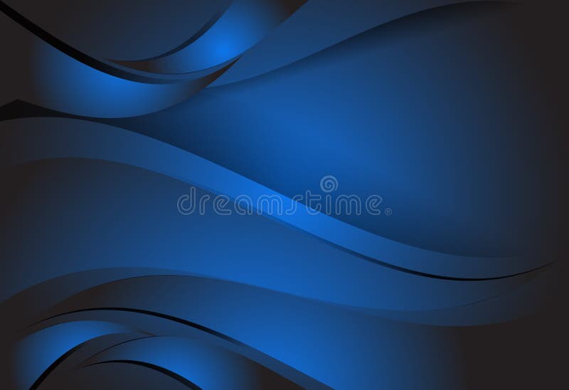 Fond ondulé avec dégradé bleu marine illustration libre de droits