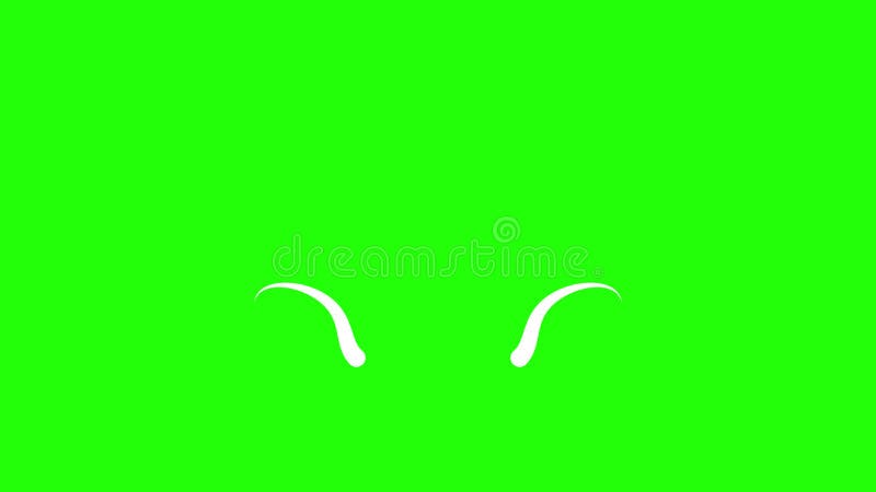 Ligne forme éclatement élément pop-up avec écran vert. animation de ligne aléatoire sur fond vert. illustration de vecteur
