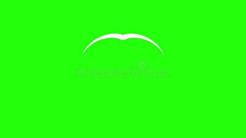 Ligne forme éclatement élément pop-up avec écran vert. animation de ligne aléatoire sur fond vert. illustration de vecteur