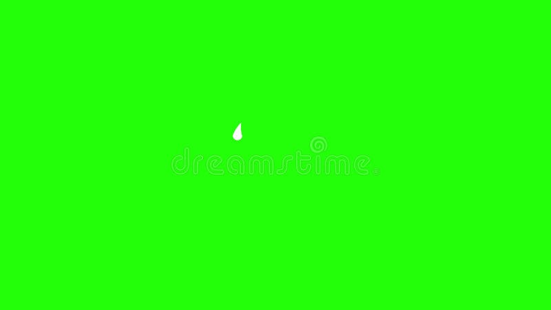Ligne forme éclatement élément pop-up avec écran vert. animation de ligne aléatoire sur fond vert. illustration de vecteur