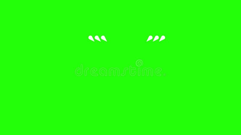 Ligne forme éclatement élément pop-up avec écran vert. animation de ligne aléatoire sur fond vert. illustration de vecteur
