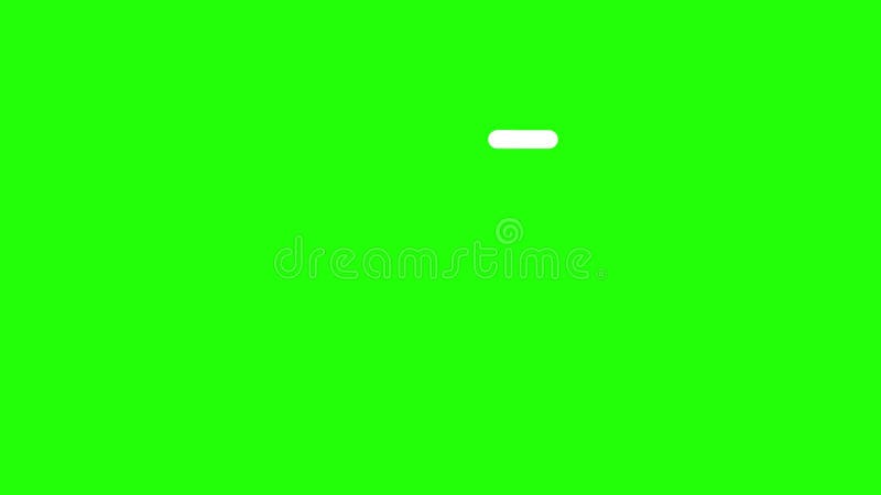 Ligne forme éclatement élément pop-up avec écran vert. animation de ligne aléatoire sur fond vert. illustration stock