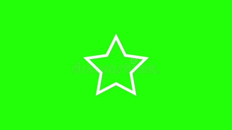 Ligne forme éclatement élément pop-up avec écran vert. animation de ligne aléatoire sur fond vert. illustration stock