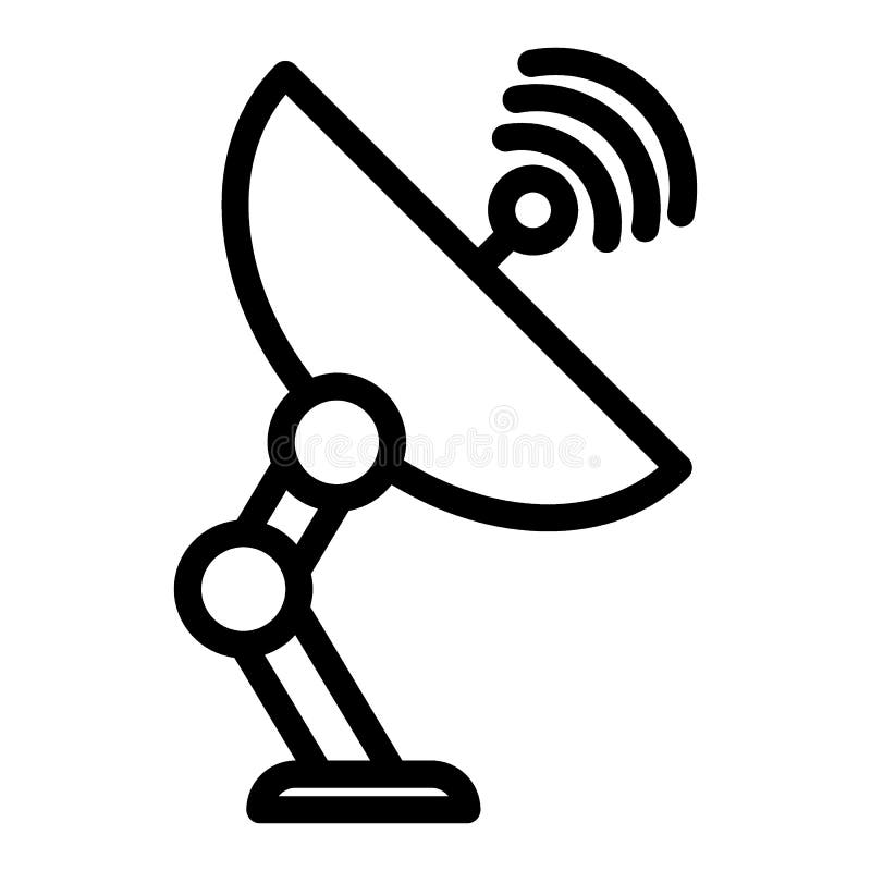 Ligne ic?ne d'antenne de satellite Illustration de communication d'isolement sur le blanc Conception de style d'ensemble d'antenn illustration stock Ligne ic?ne d'antenne de satellite Illustration de communication d'isolement sur le blanc Conception de style d'ensemble d'antenn illustration stock