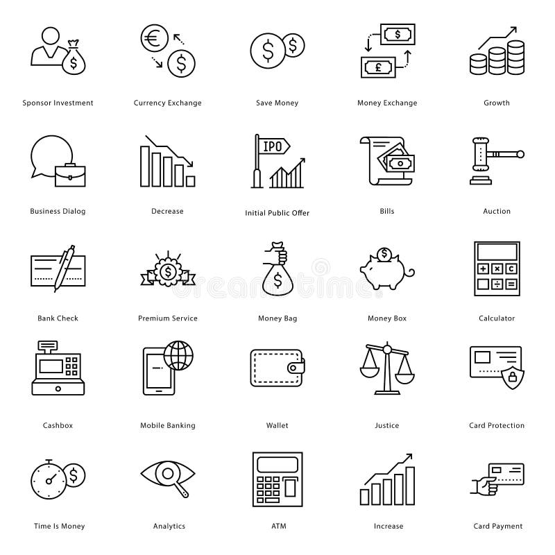 You can easily integrate these Banking and Finance Line Vector Icons in your design projects related to business, banking, finance and office. You can easily integrate these Banking and Finance Line Vector Icons in your design projects related to business, banking, finance and office.
