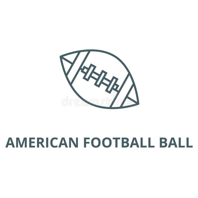 Ligne icône, vecteur de boule de football américain Signe d'ensemble de boule de football américain, symbole de concept, illustra illustration stock Ligne icône, vecteur de boule de football américain Signe d'ensemble de boule de football américain, symbole de concept, illustra illustration stock
