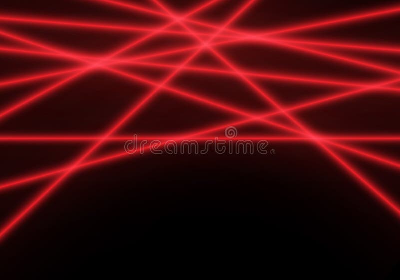 Illustration Abstraite De Faisceau Laser Rouge