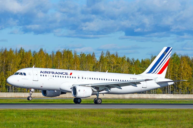 Airbus a319 Air france airlines, airport Pulkovo, Russia Saint-Petersburg October 2015. Airbus a319 Air france airlines, airport Pulkovo, Russia Saint-Petersburg October 2015.