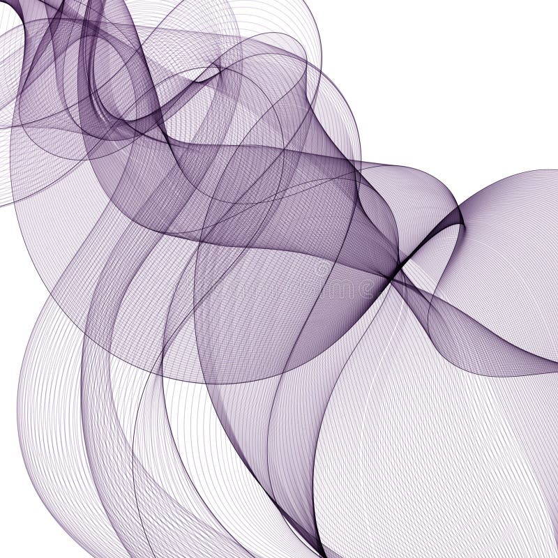 Lignes bleu ondulé en forme d'ondes abstraites eps 10 illustration libre de droits