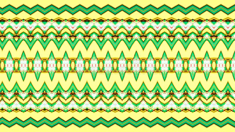 Lignes 3d abstraites en arrière-plan dans une texture multicolore. fluide avec réflexion de couleur jaune vert. arrière-plan rend illustration libre de droits