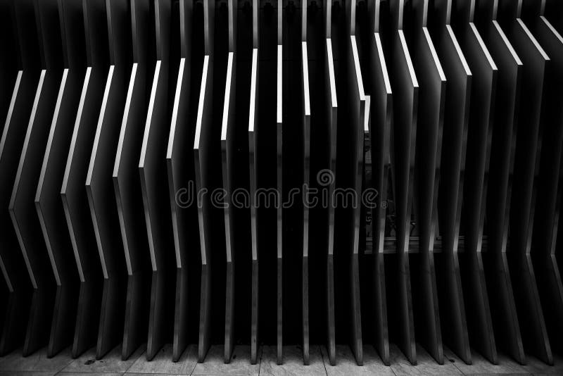 Lignes d'acier fond d'architecture. Conception de construction moderne. Formes courbes abstraites. Photo de haute qualité