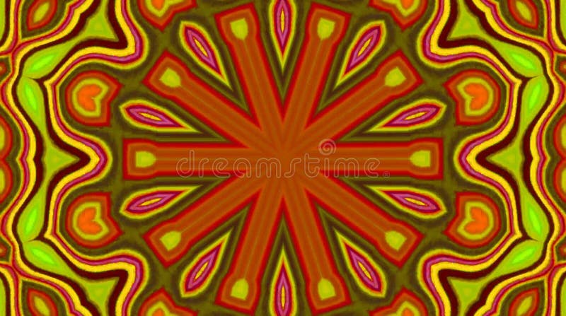 Lignes fluides abstraites du fond 3d dans une texture multicolore. Fluide avec la réflexion jaune. Le fond fait l'animation. Sans illustration stock