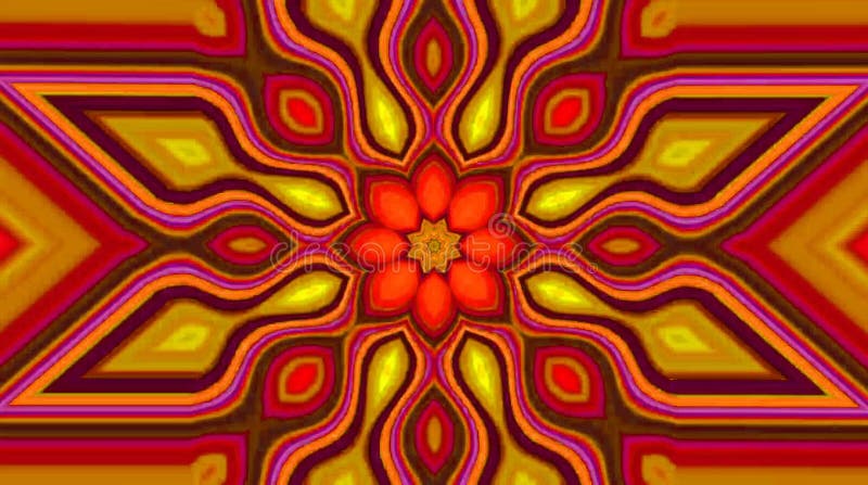 Lignes fluides abstraites du fond 3d dans une texture multicolore. Fluide avec la réflexion rouge. Le fond fait l'animation. Sans illustration libre de droits