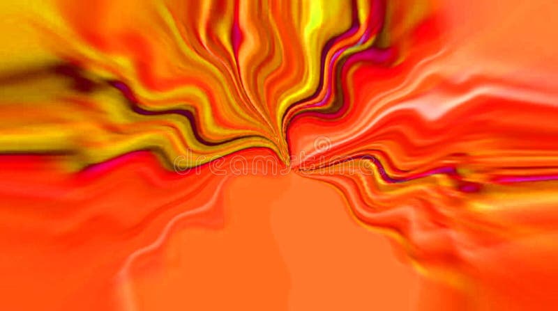 Lignes fluides abstraites du fond 3d dans une texture multicolore. Fluide avec la réflexion rouge. Le fond fait l'animation. Sans illustration de vecteur